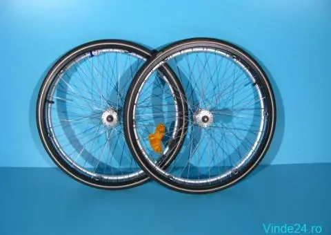 Roata cu cauciuc si camera 24x1 - 2/6