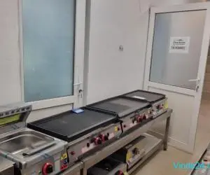 Grătar Grill, alimentare gaz Super grill inox - cu 2 zone separate de lucru