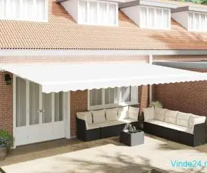 Marka retractabilă albă 600x300 cm