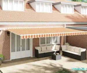 Markiză Galben și portocaliu 600 × 350 cm galben și portocaliu