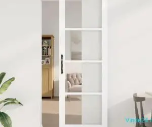 Ușă Glisantă cu Set de Accesorii 'ORKDAL'Alb 78x232 cm