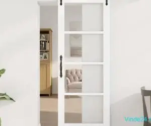 Ușa glisantă cu set de hardware 'ORKDAL'Alb 73.5x198.5 cm