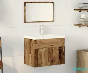 Seturi 2 pcs Culoare exactă: Brown din lemn 61 x 39 x 18 cm