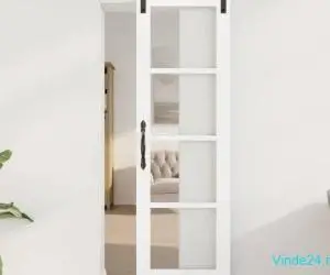 Ușa glisantă cu set de accesorii 'ORKDAL'Alb 61x198.5 cm