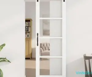 Ușă Glisantă cu Set de Accesorii 'ORKDAL'Alb 73,5x211 cm
