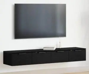 vidaXL Cabițe 2 piese Stejar negru 68x30x20 cm Lemn prelucrat