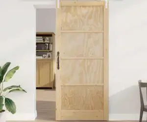 Ușă glisantă vidaXL cu setul de accesorii 93x211 cm lemn masiv pin