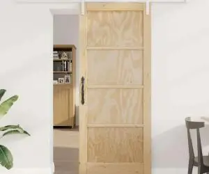 vidaXL Ușă Glisantă cu Set de Accesorii 83x202 cm Lemn Masiv de Pin