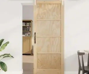 Ușă Glisantă vidaXL cu Set de Accesorii 86x211 cm Lemn Masiv de Pin