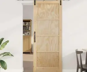 Ușă Glisantă vidaXL cu Set de Accesorii 83x211 cm Lemn Masiv de Pin