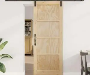Ușă glisantă vidaXL cu set de accesorii 78x202 cm Lemn masiv de pin