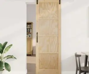 vidaXL Ușă glisantă cu accesorii 78 x 232 cm Lemn masiv de pin