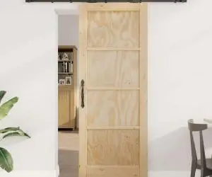 Ușă glisantă vidaXL cu set de hardware 78x202 cm din lemn masiv de pin