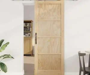 Ușa glisantă vidaXL cu accesorii 83x211 cm din lemn masiv de pin