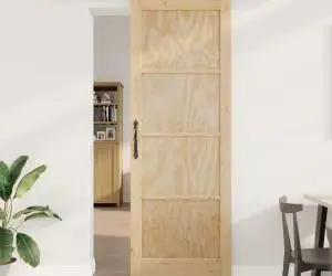 Ușa glisantă vidaXL cu set hardware 83x232 cm Lemn masiv de pin