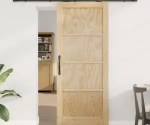 Ușă glisantă vidaXL cu accesorii 83x202 cm din lemn masiv de pin