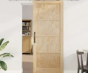 Ușa glisantă vidaXL cu accesorii 86x211 cm Lemn masiv Pin