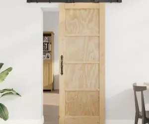Ușă Glisantă vidaXL cu Set de Hardware 'ORKDAL'din Lemn Masiv de Pin