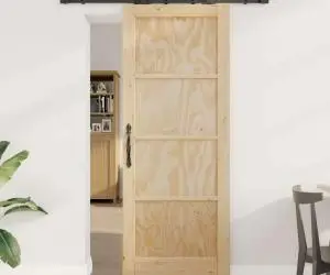 vidaXL Ușă Glisantă cu Set de Ușă 'ORKDAL'din Lemn Masiv de Pin