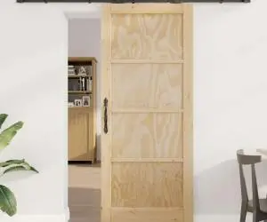 vidaXL Ușă glisantă cu set de materiale "ORKDAL" Lemn masiv de pin