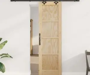 Ușă glisantă vidaXL cu set de accesorii 61x198.5 cm Lemn masiv din pin