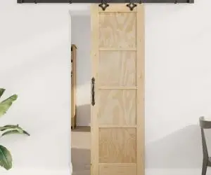 Ușă glisantă vidaXL cu set de accesorii 61x198.5 cm Lemn masiv de pin