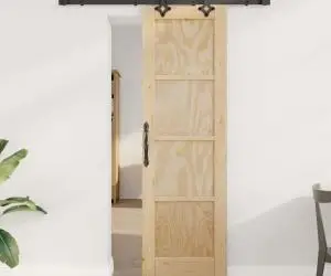 vidaXL Ușă glisantă cu set de accesorii 'ORKDAL'din lemn masiv de pin