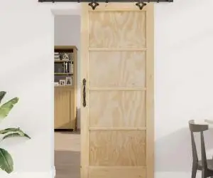Ușă glisantă vidaXL cu set hardware "ORKDAL" din pin solid