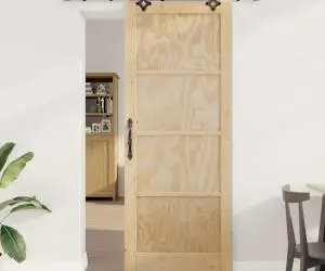 Ușă Glisantă vidaXL cu Set Hardware 'ORKDAL'Lemn Masiv de Pin