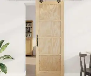 vidaXL Ușa Glisantă cu Set de Accesorii 'ORKDAL'Lemn Solid de Pin