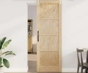 Ușă glisantă vidaXL cu set de accesorii 73.5x211 cm Lemn masiv de pin