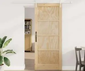 Ușă glisantă vidaXL cu set de hardware 83x202 cm din lemn masiv de pin