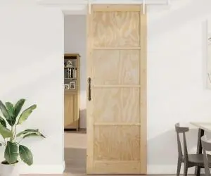 Ușa glisantă vidaXL cu set de hardware 83x232 cm Lemn masiv de pin