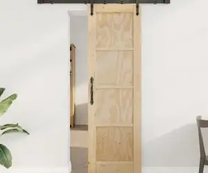 vidaXL Dulap glisant cu accesorii 'ORKDAL'din lemn masiv de pin