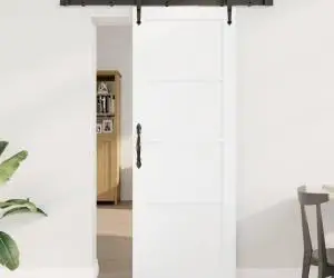 vidaXL Ușa glisantă cu accesorii 'ORKDAL'din lemn masiv de pin