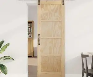 vidaXL Ușa glisantă cu accesorii 'ORKDAL'din lemn masiv de pin