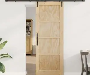 vidaXL Ușa glisantă cu accesorii 'ORKDAL'din lemn solid de pin