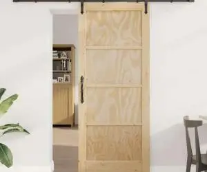 vidaXL Ușă glisantă cu accesorii 'ORKDAL’, din lemn masiv de pin