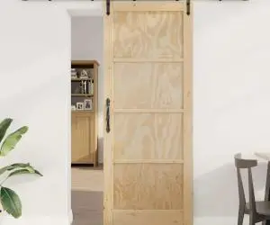 vidaXL Ușa glisantă cu accesorii 'ORKDAL'din lemn masiv de pin