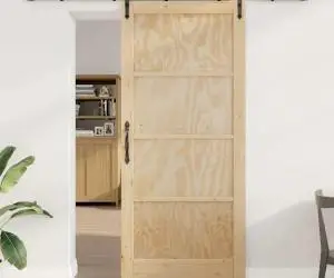 vidaXL Ușă Glisantă cu Accesorii 'ORKDAL', din Lemn Solid de Pin