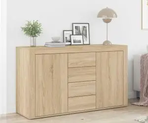 vidaXL Bufet Stejar Sonoma Lemn prelucrat 120 x 36 x 69 cm Depozitare