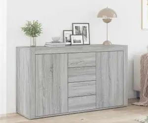vidaXL Bufet Gri sonoma Lemn prelucrat 120 x 36 x 69 cm Bufet de stocare