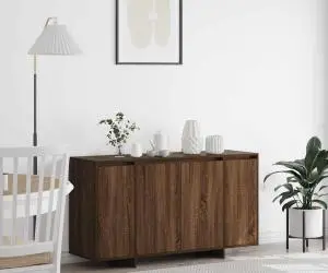 vidaXL Bufet din stejar maro Stejar maro Lemn masiv de stejar