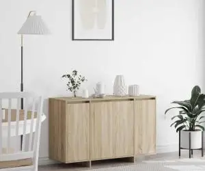 vidaXL Bufet din stejar Sonoma Stejar Sonoma Lemn prelucrat
