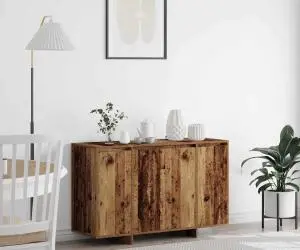vidaXL Sideboard maron Lemn vechi Lemn 120 x 41 x 75 cm Sideboard