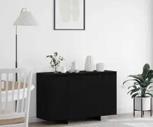 vidaXL Dulap din Stejar Negru Stejar negru Lemn 120 x 41 x 75 cm