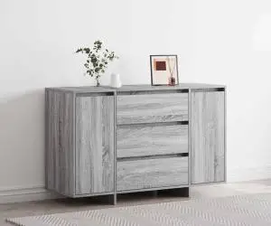 vidaXL Servantă Gri Sonoma 120x41x75 cm Din Lemn Ingineresc