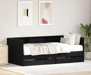 vidaXL Literă de zi Black Oak cu sertare stejar negru lemn ingineresc