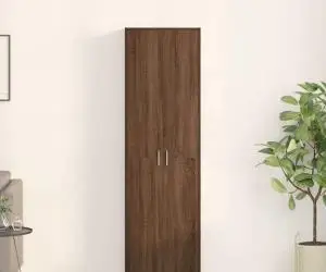 vidaXL Dulap din stejar închis 55x25x189 cm lemn prelucrat