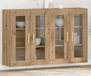 vidaXL Dulapuri de perete 2 buc Artisan Oak 69,5 x 34 x 90 cm - Lemn stratificat